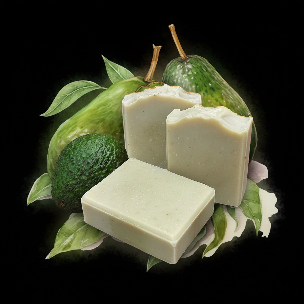 Avocado - True Soap with Watercolour