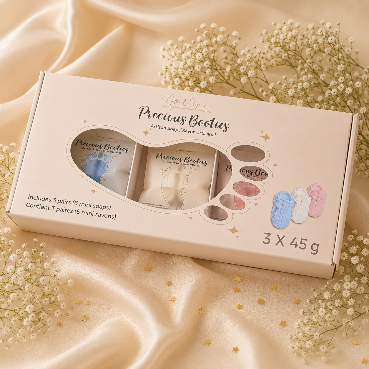 Precious Booties Trio Gift Box
