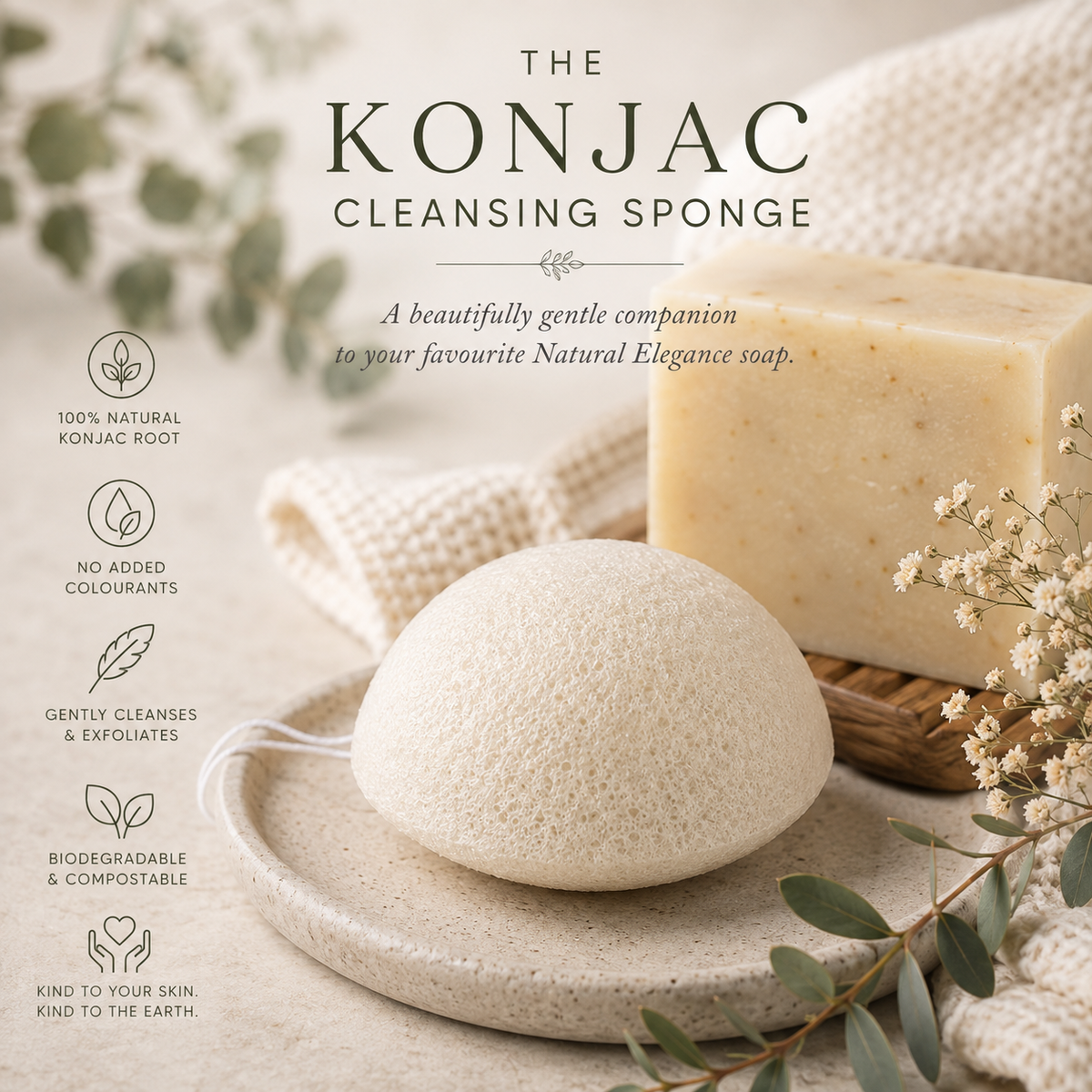 The Konjac Cleansing Sponge