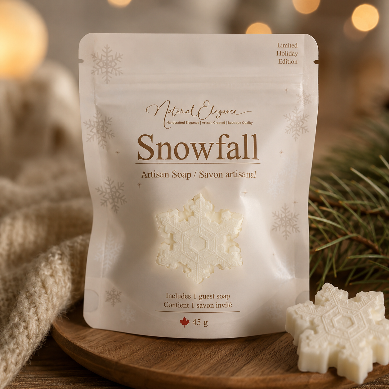 Snowfall Guest Soap